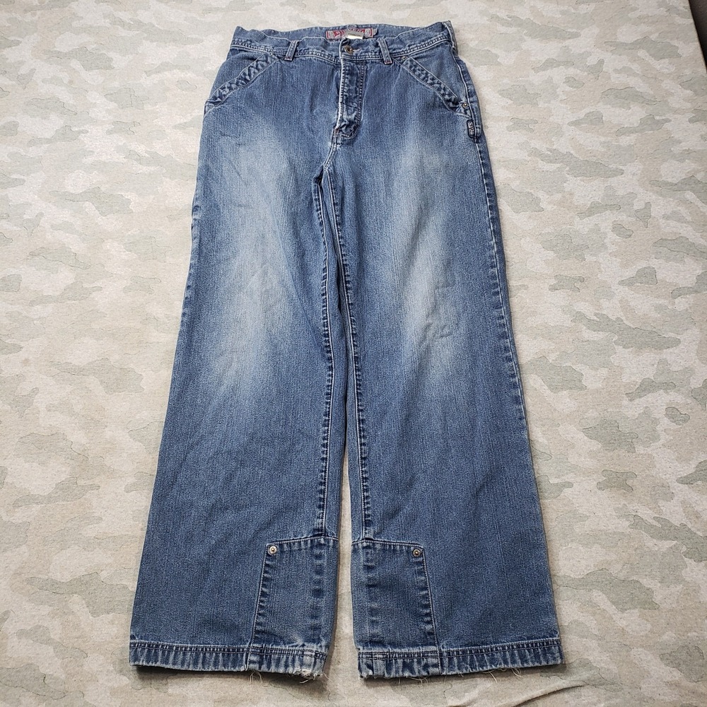 Vintage Silver Jeans Mens 32 Blue Y2k Loose Skater Grunge Denim Medium Wash